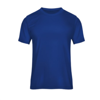 Camiseta cuello redondo hombre azul