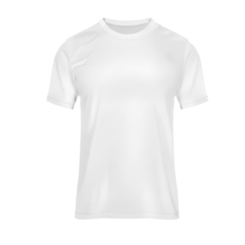 Camiseta cuello redondo hombre blanca