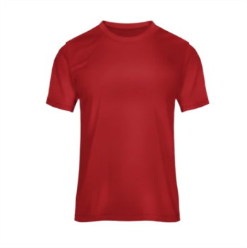 Camiseta cuello redondo hombre roja