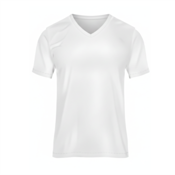 Camisella cuello uve hombre blanca