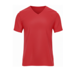 Camiseta-Cuello-v-Hombre-roja.webp