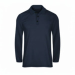 Camiseta Polo Manga Larga Hombre azul