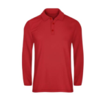 Camiseta Polo Manga Larga Hombre rojo