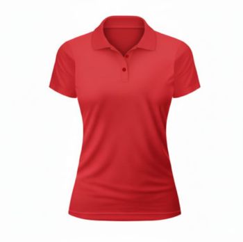 Camiseta Polo mujer roja