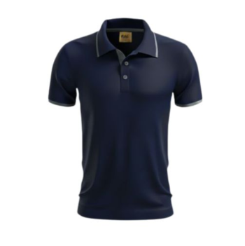 Camiseta polo ok azul escolar
