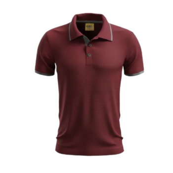 Camiseta polo ok rojo vino