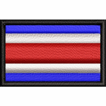 Bordado bandera de Costa Rica