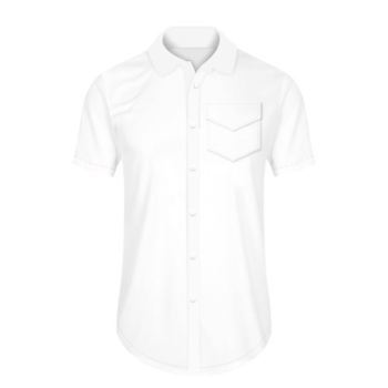 Camisa redonda abajo bolsa triangular