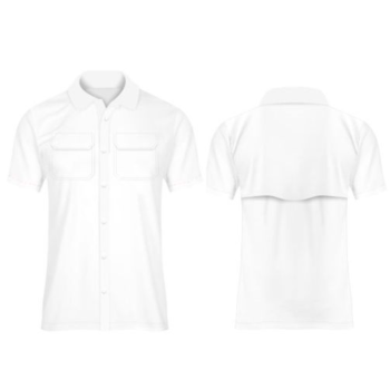 Camisa Columbia con bolsas recta abajo