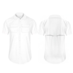 Camisa Columbia con bolsas redondo abajo