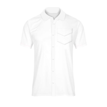 Camisa recta abajo bolsa triangular