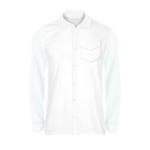 Camisa manga larga abajo recto bolsa triangular