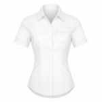 Camisa redonda abajo mujer