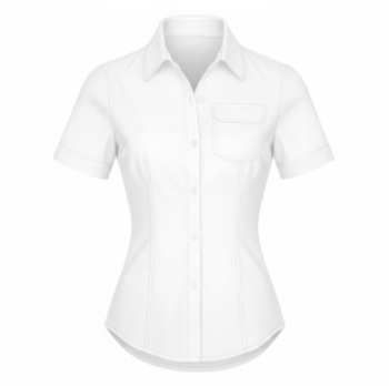 Camisa redonda abajo mujer
