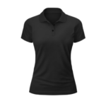 Camiseta Polo negra mujer