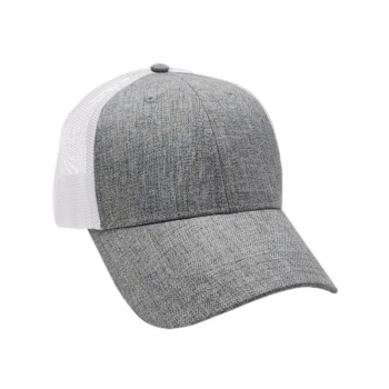 Gorra malla gris y blanco