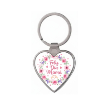 Llavero corazón sublimado