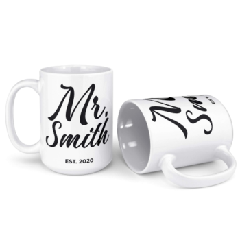 Taza sencilla Mr y Ms