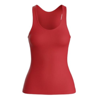 Camiseta de tirantes roja mujer